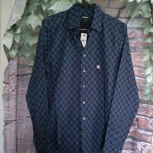 Extra Slim Button Down Long Sleeve Top